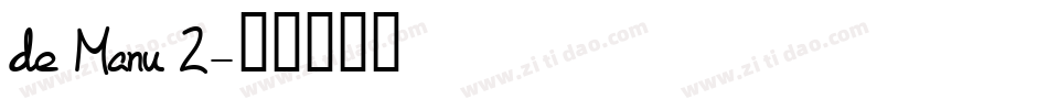 de Manu 2字体转换